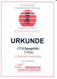 Urkunde 3.Platz Gartower Seemeile