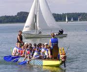 Paddler und Segler